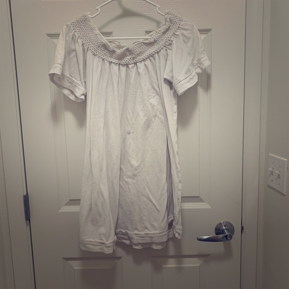Roxy white strapless dress🌞